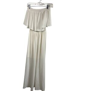 Show Me Your Mumu XS Off Shoulder White Maxi Hacienda Dress